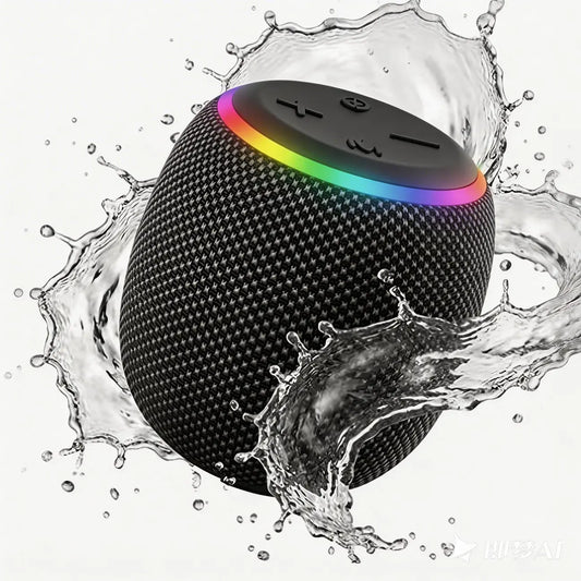 [Summer Wins] TAGRY Room 3 Portable Bluetooth Wireless Speaker with Subwoofer - IPX6 Waterproof Water Phone Speaker, TWS Pairing, 12W Powerful Audio Stereo Sound with RGB Lights with Handle, Bluetooth 5.4 Connection, All-Day Playtime for Smartphone